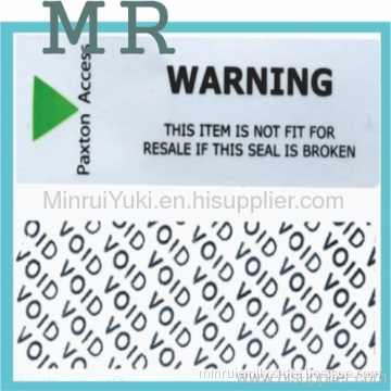 Anti-counterfeit, Anti Tamper Void Label, Tamper Evident Label 
